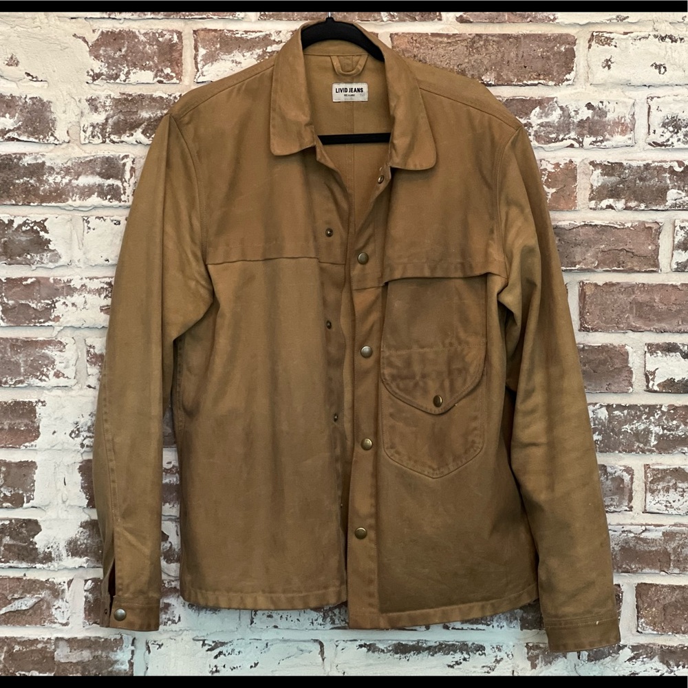 Mens Livid Jeans Canvas Tan Jacket